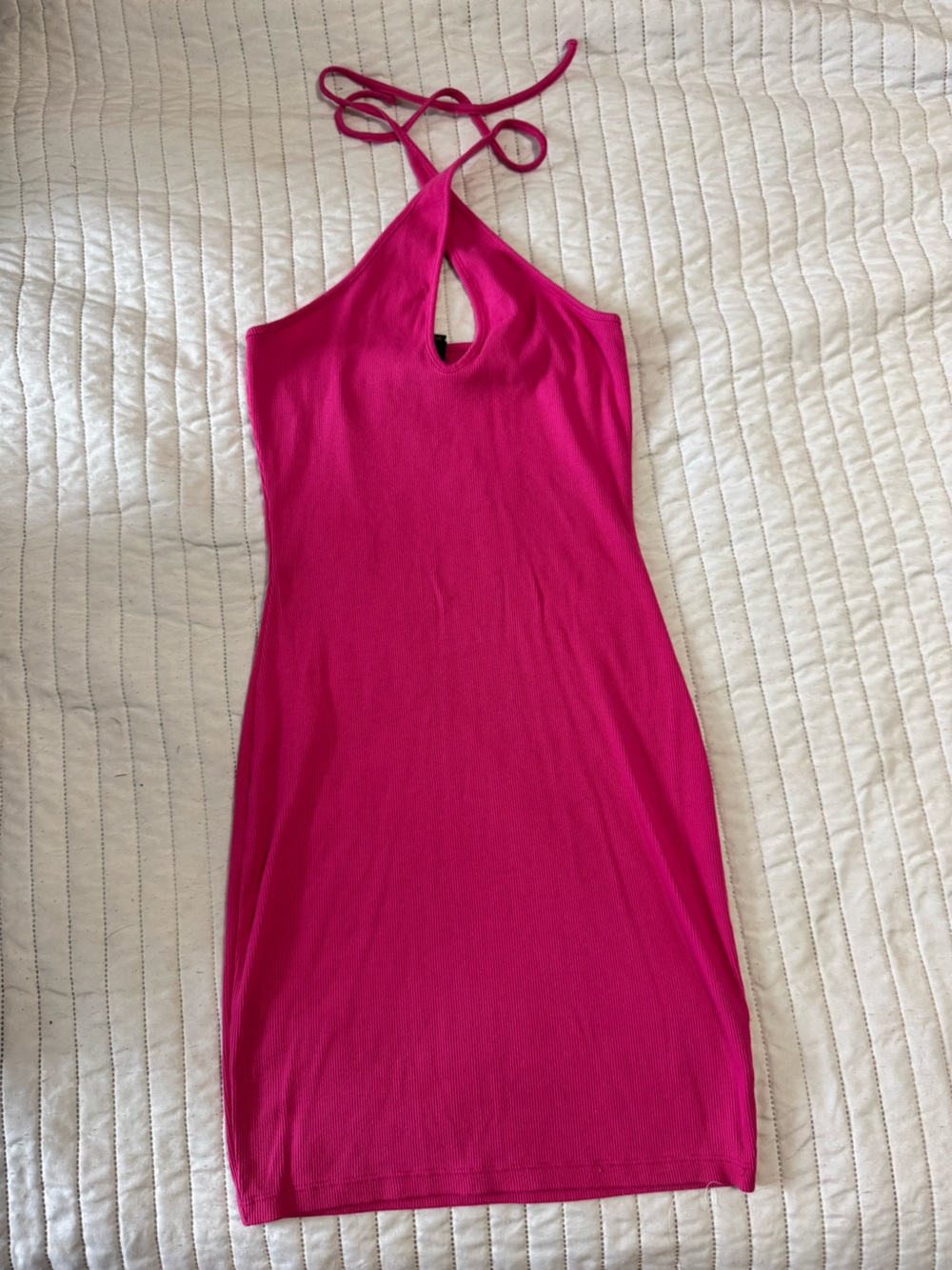 wild fable Hot Pink Ribbed Tank Dress